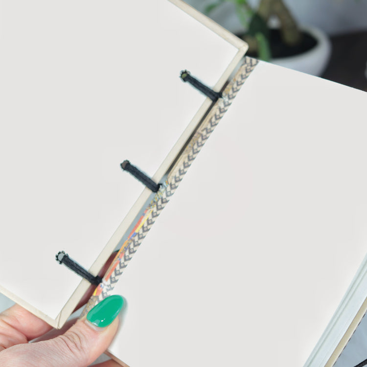 Egyptian King TUT Printed Hardcover Journal 5x7" - 144 Handmade Paper Pages, Historic Design with Elastic Cord Closure