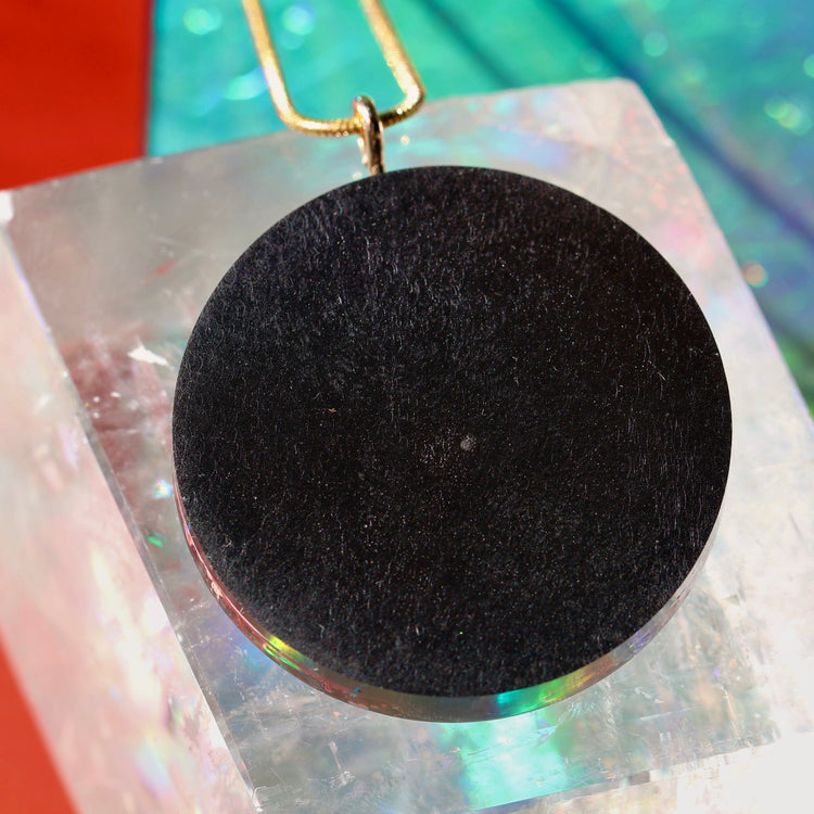 Handmade Orgonite Crystal Necklace – Quartz & Citrine Solar Plexus Chakra Pendant