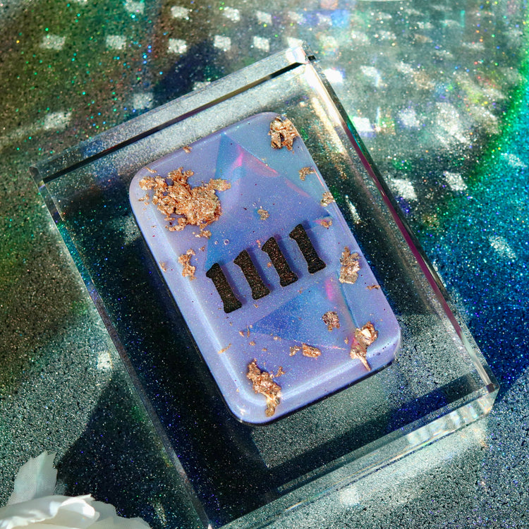 Iridescent Angel Number Orgonite Phone & Tablet Sticker for EMF Protection