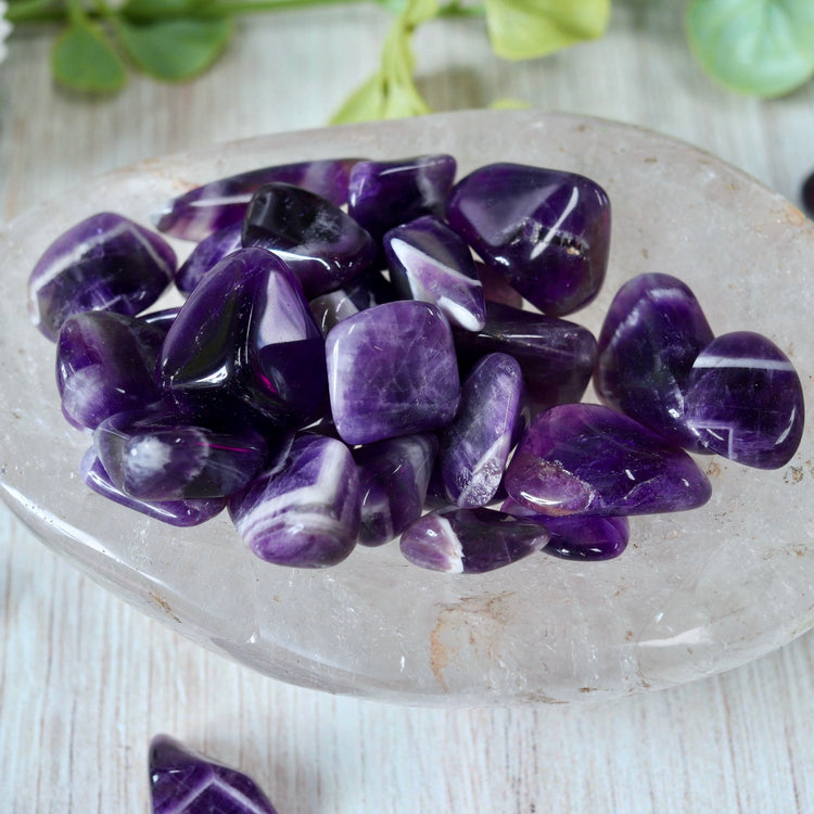 Amethyst Tumbled Crystal Pocket Stone
