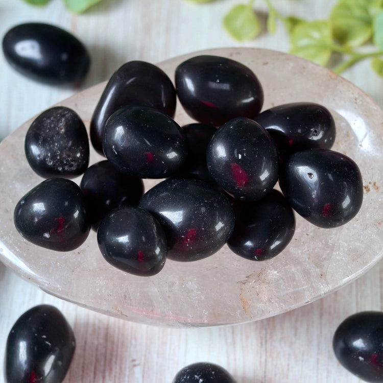 Black Agni Manitite Tumbled Pocket Crystal