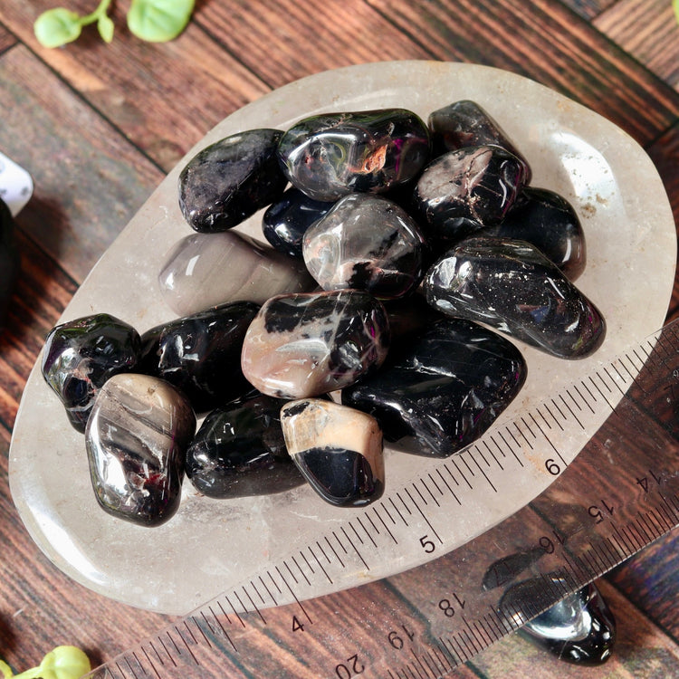 Black Onyx Tumbled Crystal Pocket Stone