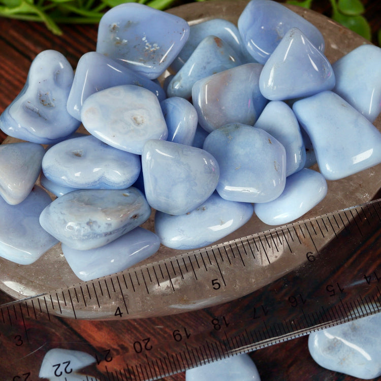 Blue Lace Agate Tumble Pocket Crystal