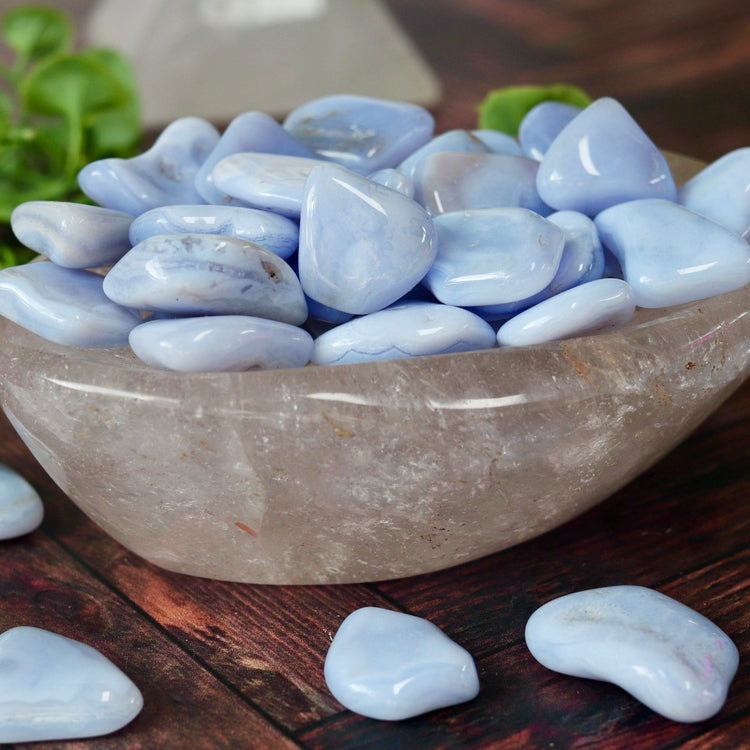 Blue Lace Agate Tumble Pocket Crystal
