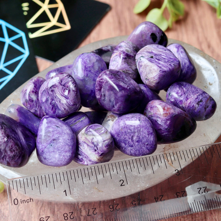 Charoite Tumbled Polished Pocket Crystal