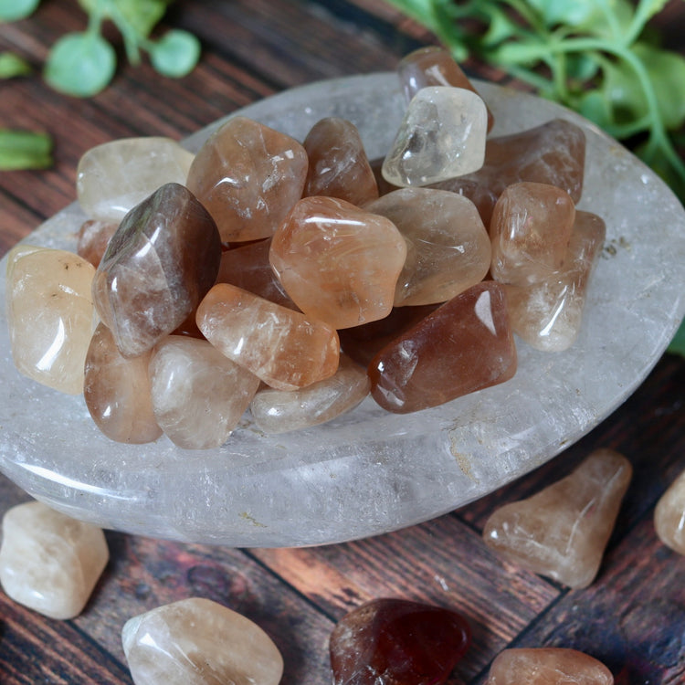 Natural Citrine Tumble Pocket Crystal