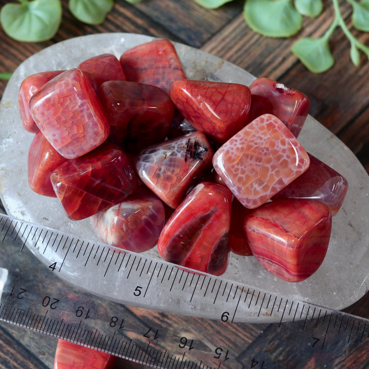 Fire Agate Tumbled Pocket Crystal