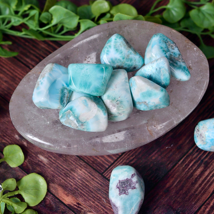 Larimar Tumbled Stone Pocket Crystal