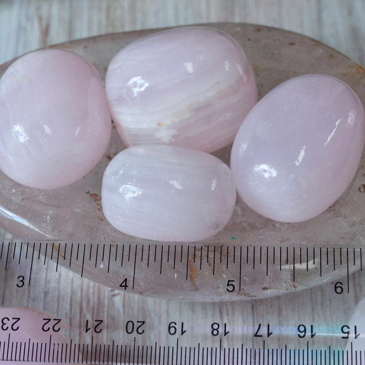 Pink Calcite Tumbled Crystal Pocket Stone