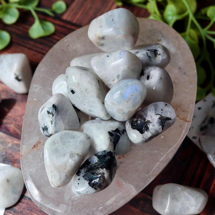 Rainbow Moonstone Tumbled Pocket Crystal