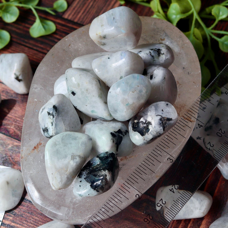 Rainbow Moonstone Tumbled Pocket Crystal