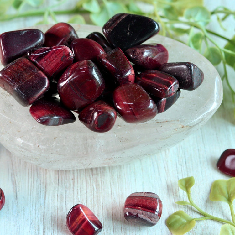 Red Tigers Eye Tumble Pocket Crystal