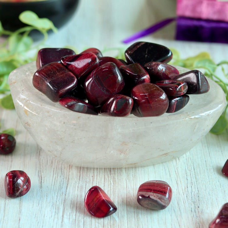 Red Tigers Eye Tumble Pocket Crystal