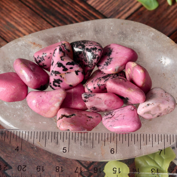 Rhodonite Tumbled Crystal Pocket Stone