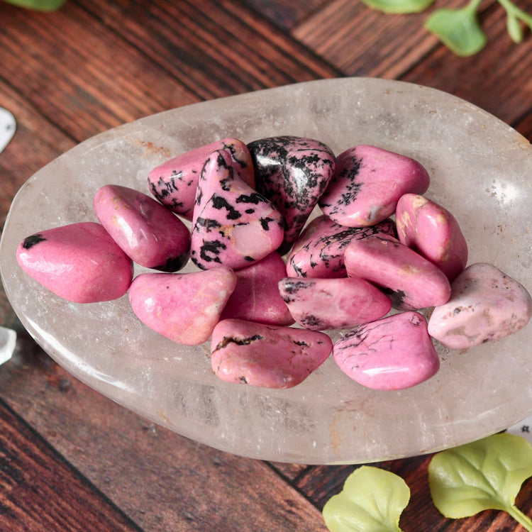 Rhodonite Tumbled Crystal Pocket Stone