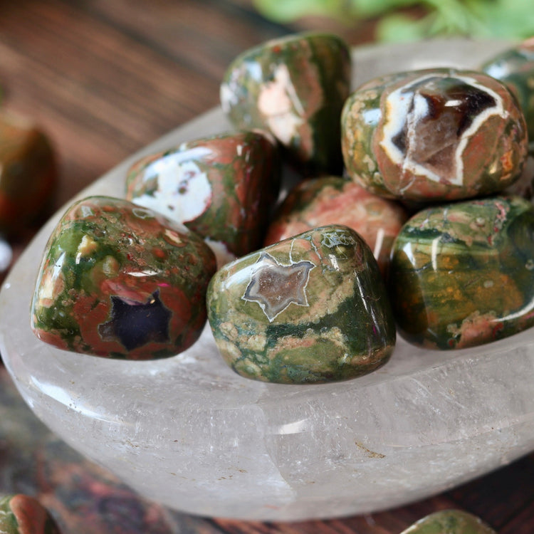 Rhyolite Polished Tumbled Pocket Crystal