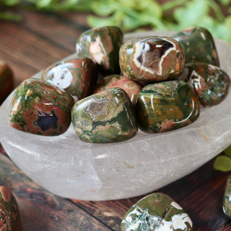 Rhyolite Polished Tumbled Pocket Crystal
