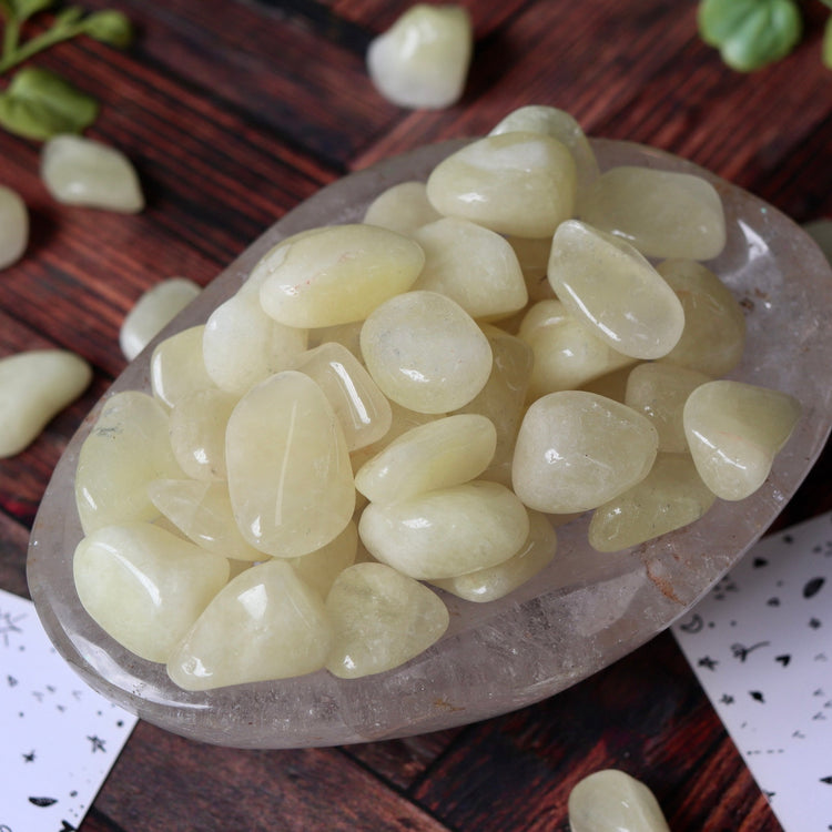 Sulphur Quartz Polished Pocket Tumbled Crystal