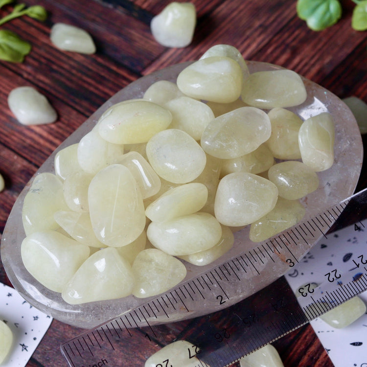 Sulphur Quartz Polished Pocket Tumbled Crystal