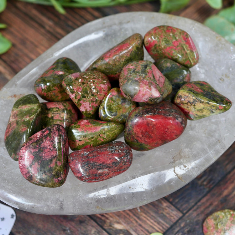 Unakite Tumbled Pocket Crystal