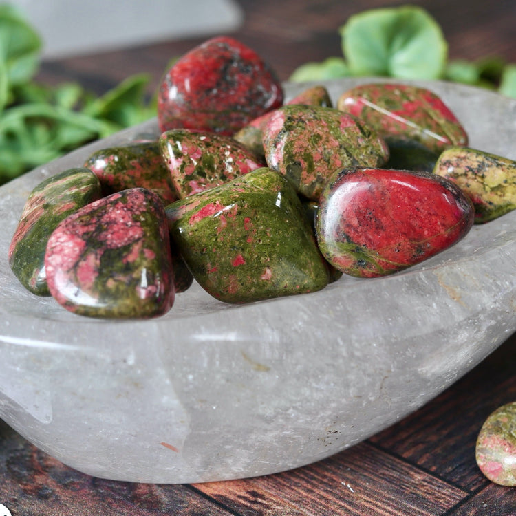 Unakite Tumbled Pocket Crystal