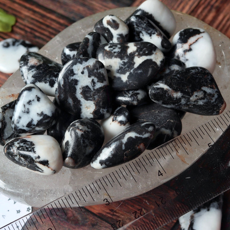 Zebra Jasper Polished Pocket Stone Crystal