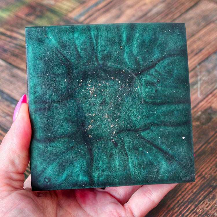 Orgonite Pyramid: Citrine, Pyrite & Tiger's Eye - EMF Protection