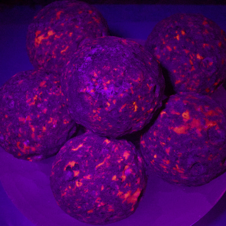 UV Reactive Yooperlite Crystal Moon Carving