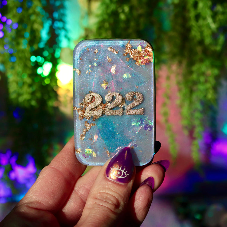 Iridescent Angel Number Orgonite Phone & Tablet Sticker for EMF Protection