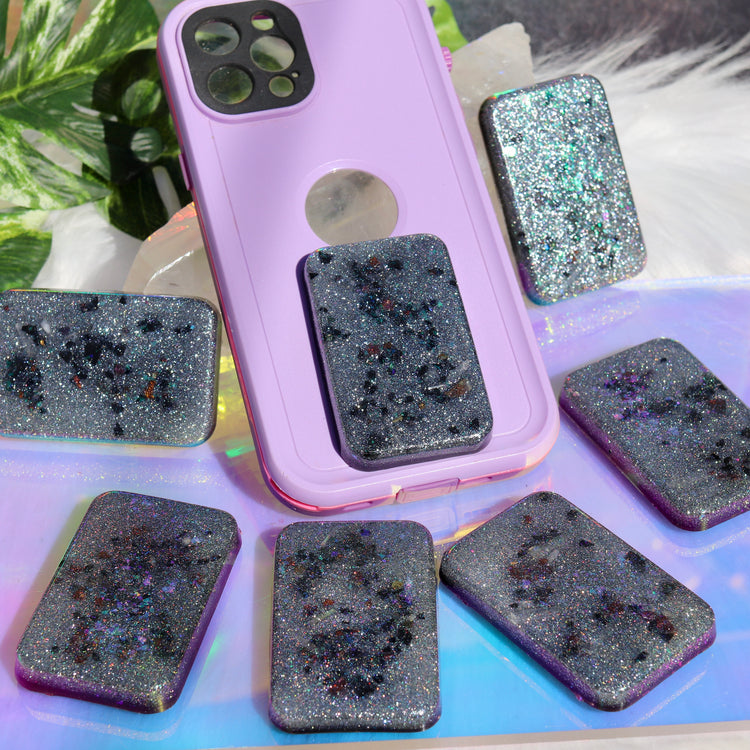 Orgonite EMF Blocker: Shungite, Selenite & Tourmaline Cell Phone Accessory (Copy)