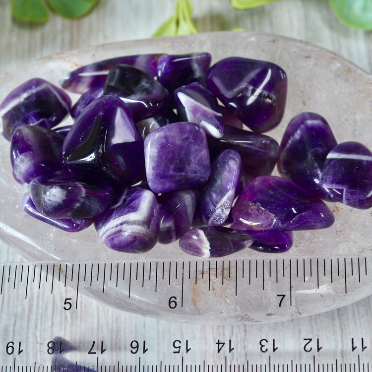Amethyst Tumbled Crystal Pocket Stone