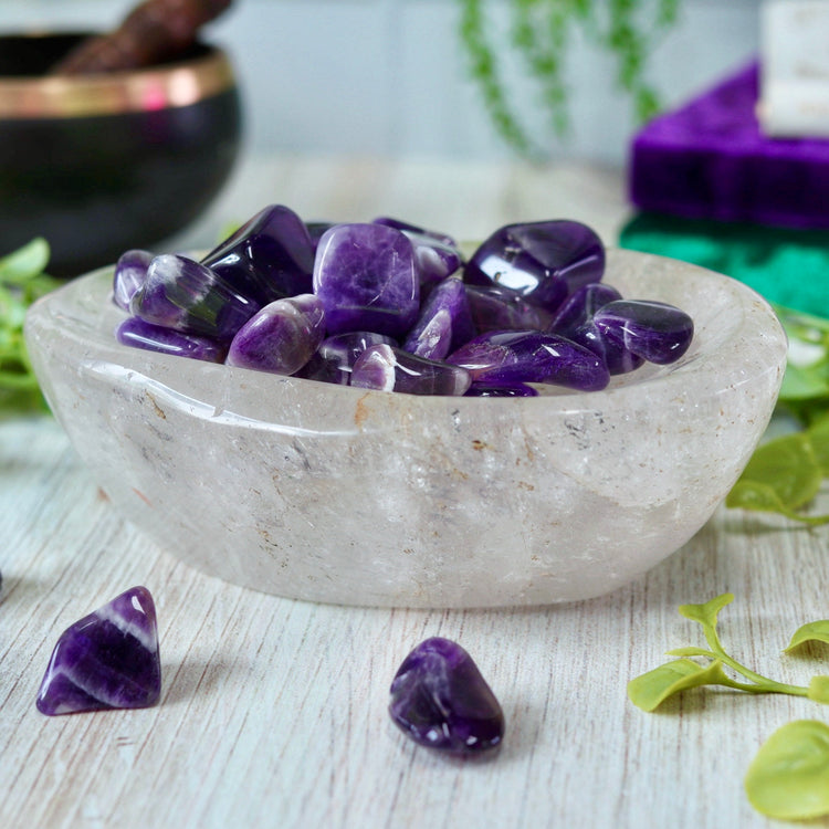 Amethyst Tumbled Crystal Pocket Stone