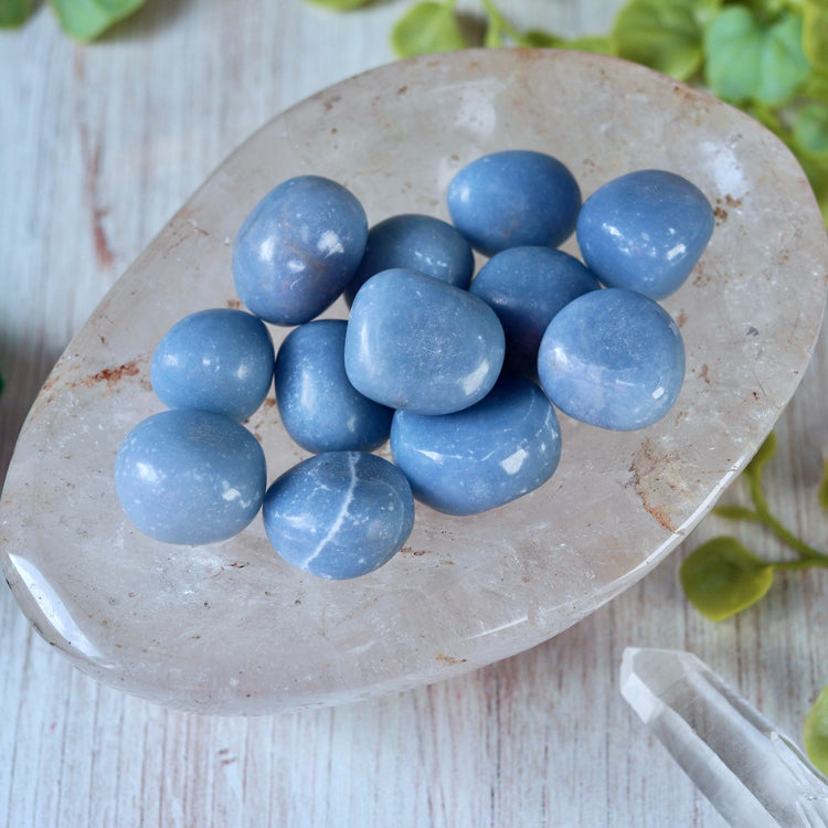 Angelite Tumbled Pocket Crystal