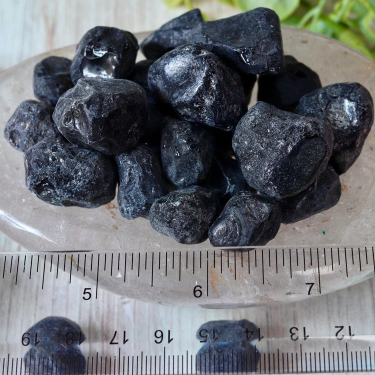 Apache Tears Raw Crystal Tumbled Pocket Stone