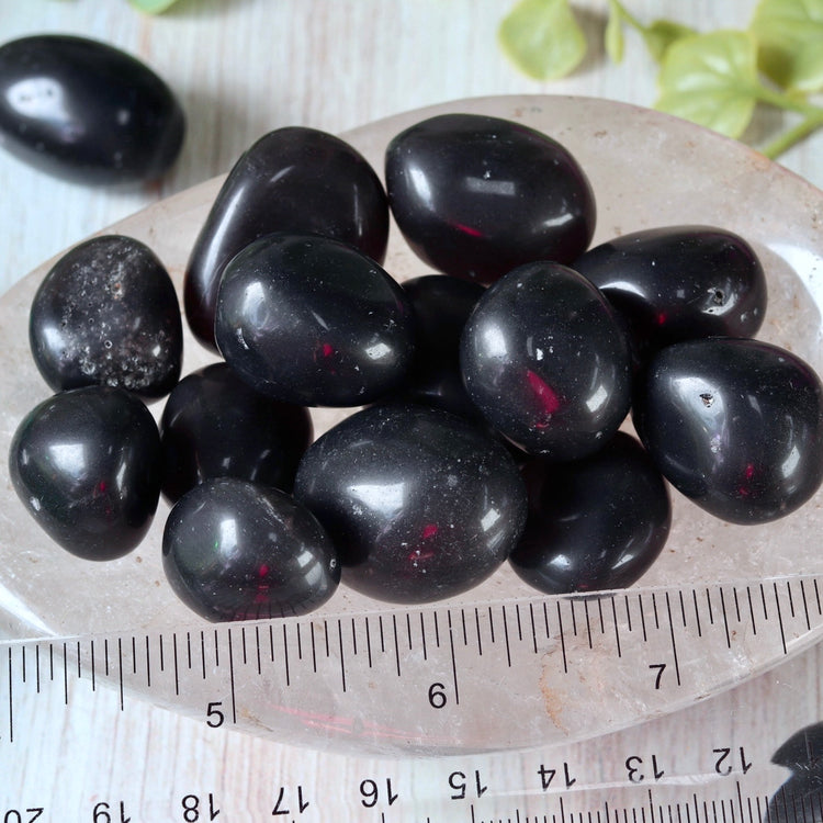 Black Agni Manitite Tumbled Pocket Crystal