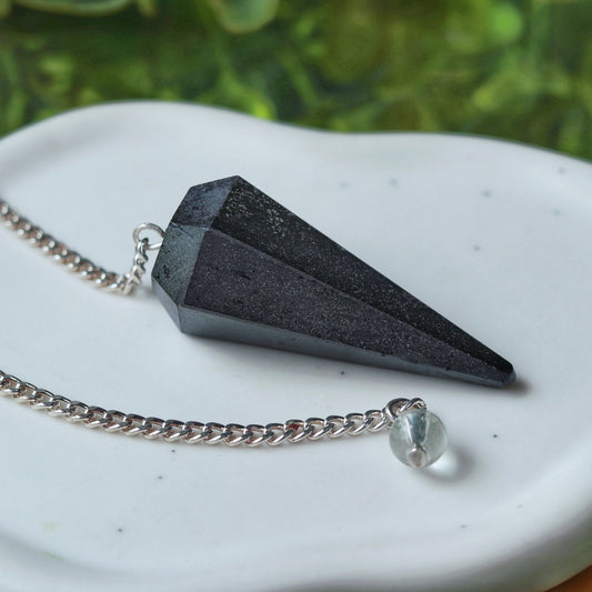 Black Tourmaline Pendulum for Chakra & Energy Balancing - Powerful Protection, Healing Guidance, Energetic System Harmonizer