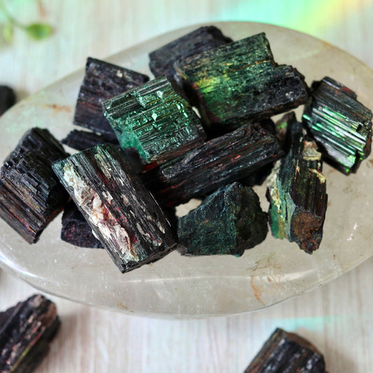 Rough Black Tourmaline Raw Pocket Crystal
