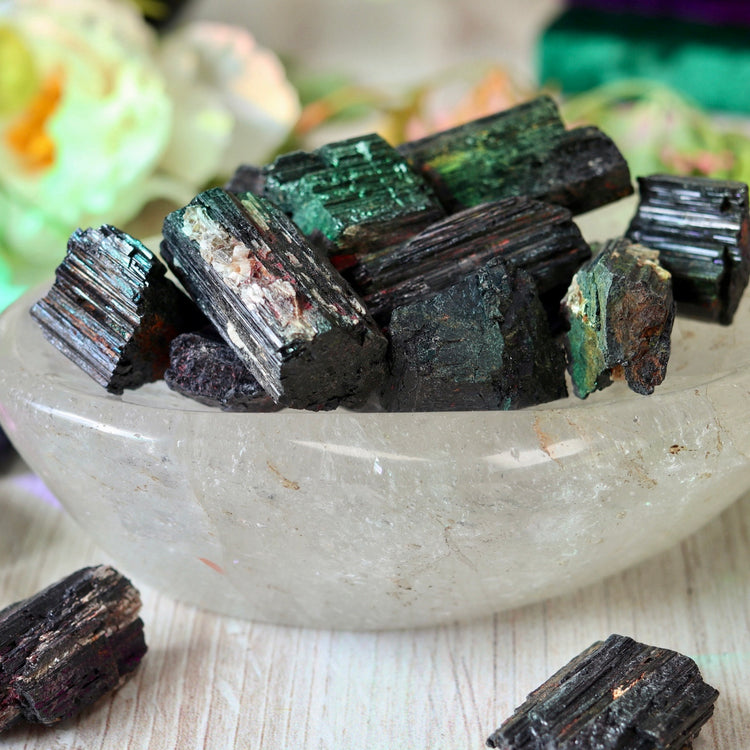 Rough Black Tourmaline Raw Pocket Crystal