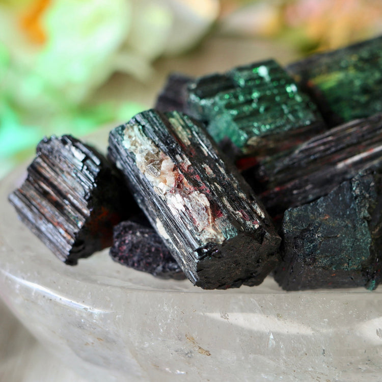 Rough Black Tourmaline Raw Pocket Crystal