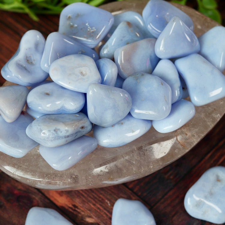 Blue Lace Agate Tumble Pocket Crystal