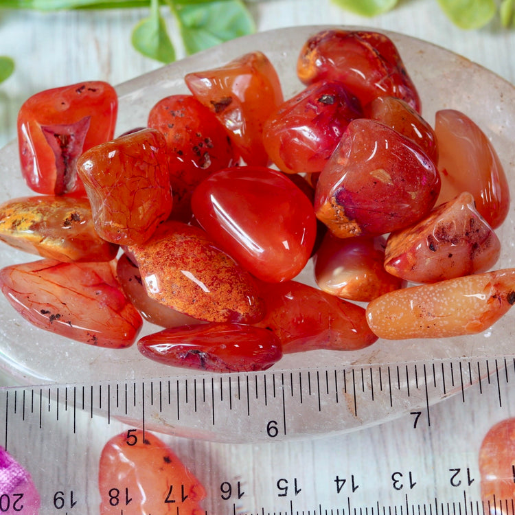 Carnelian Tumbled Crystal Pocket Stone