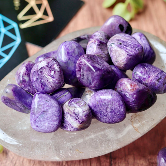 Charoite Tumbled Polished Pocket Crystal