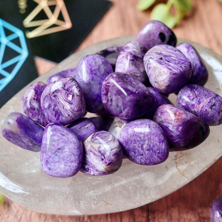 Charoite Tumbled Polished Pocket Crystal