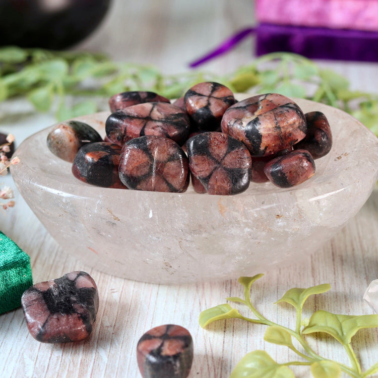 Chiastolite (Fairy Cross) Tumble Pocket Crystal