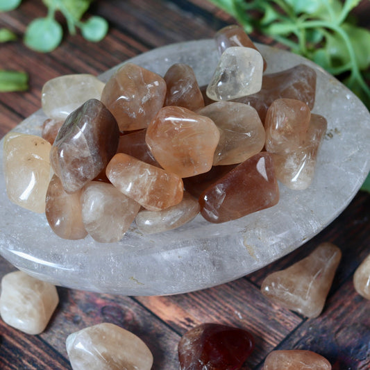 Natural Citrine Tumble Pocket Crystal