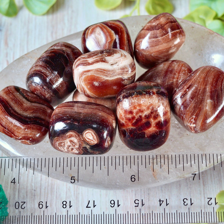 Coffee (Brown) Calcite Tumble Pocket Crystal