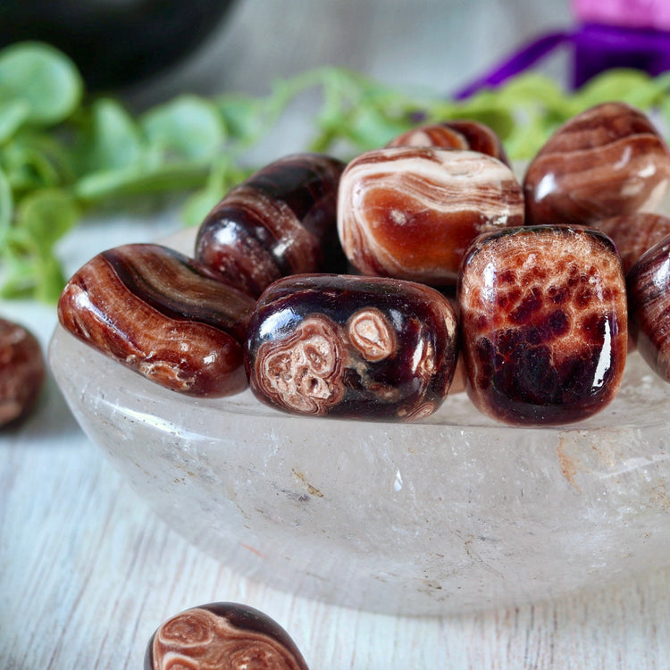 Coffee (Brown) Calcite Tumble Pocket Crystal