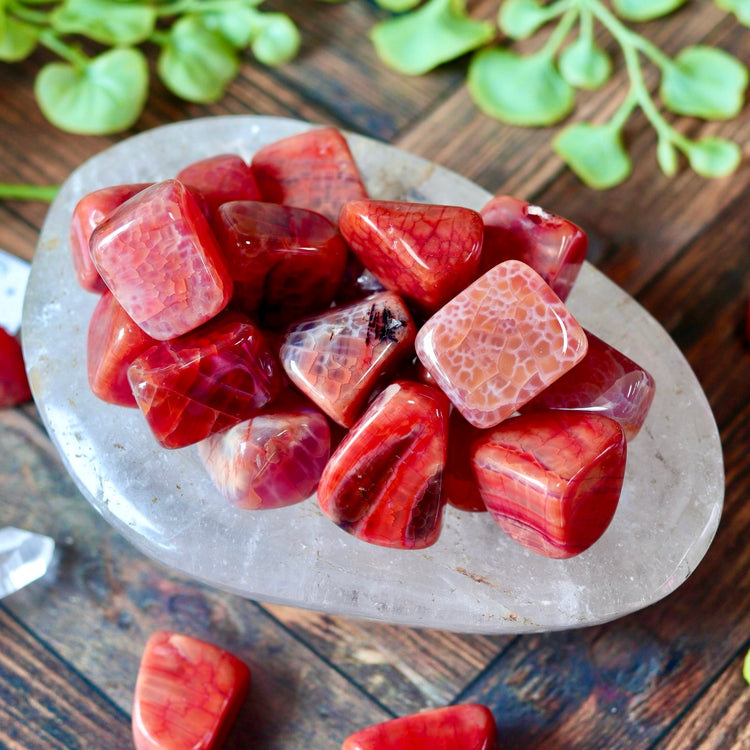 Fire Agate Tumbled Pocket Crystal