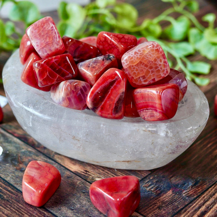 Fire Agate Tumbled Pocket Crystal