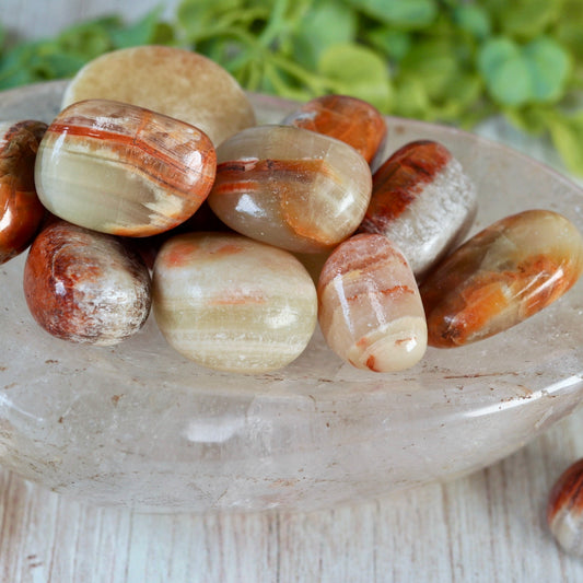 Green Calcite Tumble Pocket Crystal